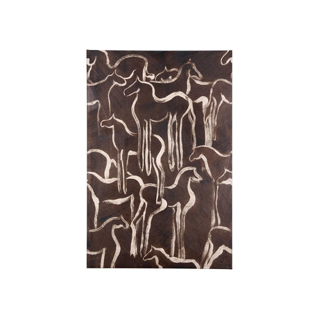 Horse Herd IV by Mercana Studio a Hand Embellished Textured Canvas by Mercana at Eve Furniture