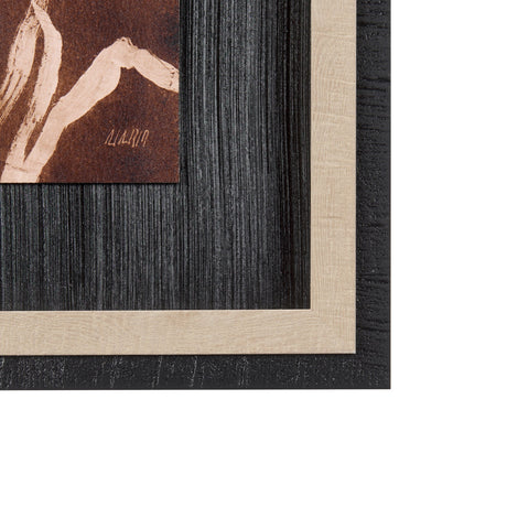 Horse Herd IV by Mercana Studio a Hand Embellished Textured Framed Art Print by Mercana at Eve Furniture