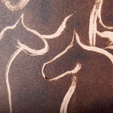 Horse Herd IV by Mercana Studio a Hand Embellished Textured Framed Art Print by Mercana at Eve Furniture