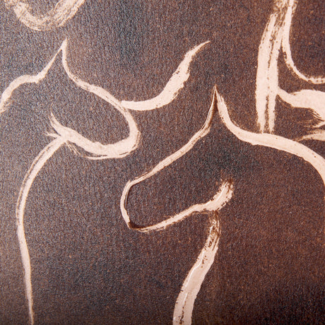 Horse Herd IV by Mercana Studio a Hand Embellished Textured Framed Art Print by Mercana at Eve Furniture