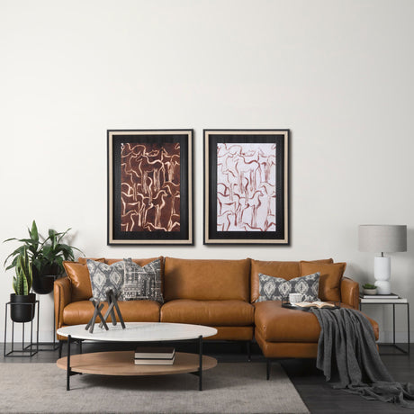 Horse Herd IV by Mercana Studio a Hand Embellished Textured Framed Art Print by Mercana at Eve Furniture