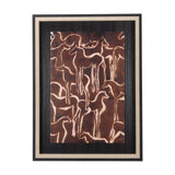 Horse Herd IV by Mercana Studio a Hand Embellished Textured Framed Art Print by Mercana at Eve Furniture