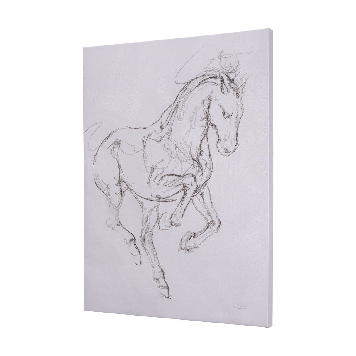 Horse I by Mercana Studio a Hand Embellished Textured Canvas by Mercana at Eve Furniture