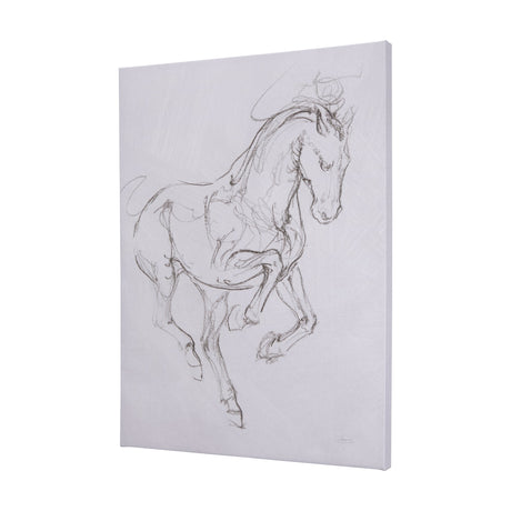 Horse I by Mercana Studio a Hand Embellished Textured Canvas by Mercana at Eve Furniture
