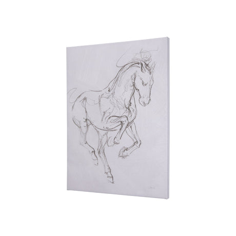 Horse I by Mercana Studio a Hand Embellished Textured Canvas by Mercana at Eve Furniture