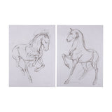 Horse I by Mercana Studio a Hand Embellished Textured Canvas by Mercana at Eve Furniture