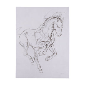 Horse I by Mercana Studio a Hand Embellished Textured Canvas by Mercana at Eve Furniture