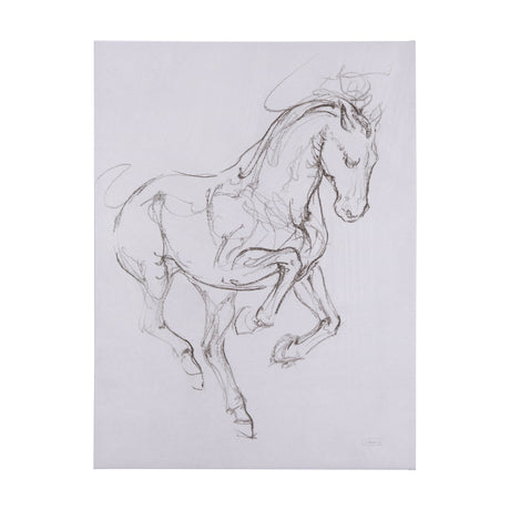 Horse I by Mercana Studio a Hand Embellished Textured Canvas by Mercana at Eve Furniture