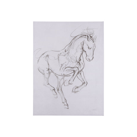 Horse I by Mercana Studio a Hand Embellished Textured Canvas by Mercana at Eve Furniture