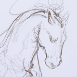 Horse I by Mercana Studio a Hand Embellished Textured Framed Art Print Matted under Glass by Mercana at Eve Furniture