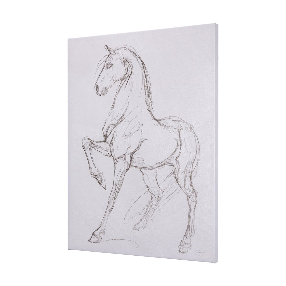 Horse II by Mercana Studio a Hand Embellished Textured Canvas by Mercana at Eve Furniture