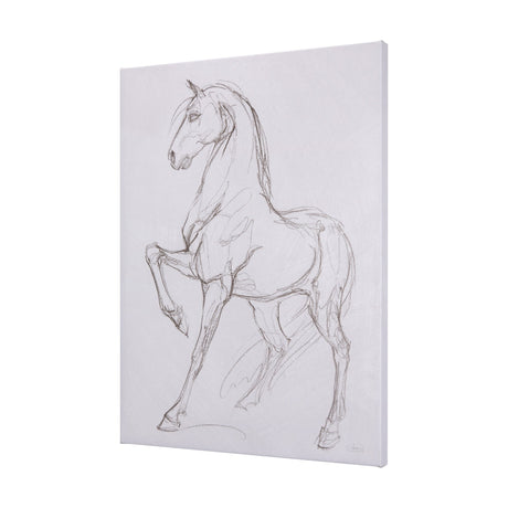 Horse II by Mercana Studio a Hand Embellished Textured Canvas by Mercana at Eve Furniture