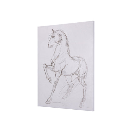 Horse II by Mercana Studio a Hand Embellished Textured Canvas by Mercana at Eve Furniture