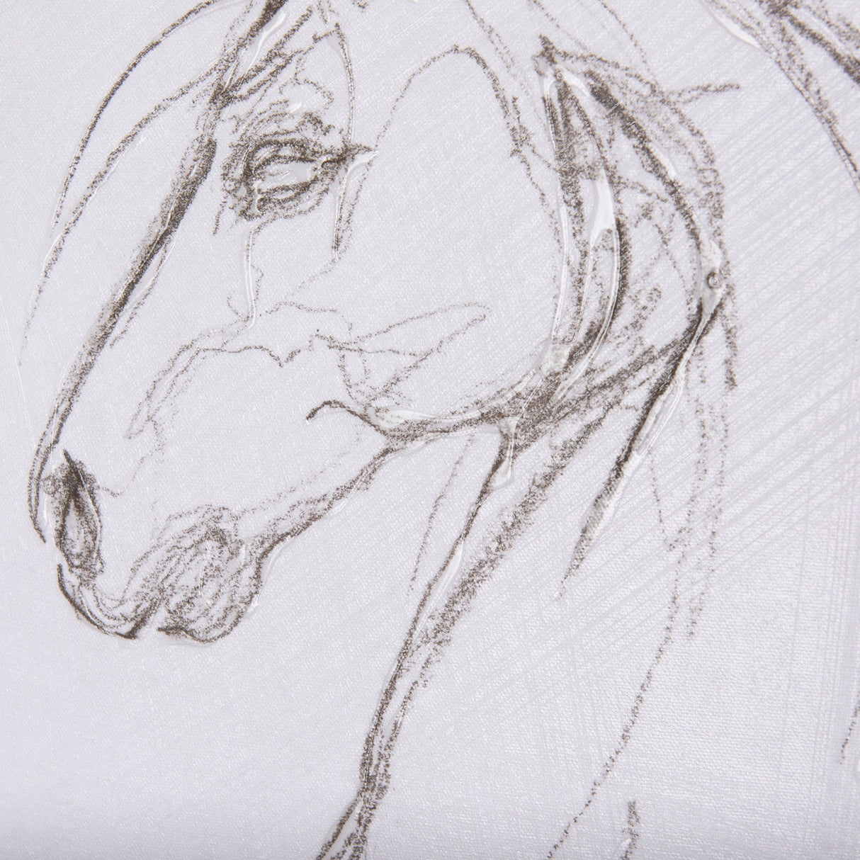 Horse II by Mercana Studio a Hand Embellished Textured Canvas by Mercana at Eve Furniture