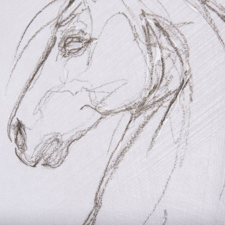 Horse II by Mercana Studio a Hand Embellished Textured Canvas by Mercana at Eve Furniture
