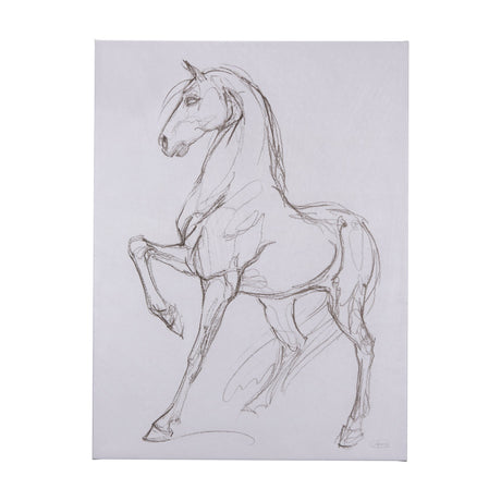 Horse II by Mercana Studio a Hand Embellished Textured Canvas by Mercana at Eve Furniture