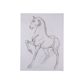 Horse II by Mercana Studio a Hand Embellished Textured Canvas by Mercana at Eve Furniture