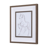 Horse II by Mercana Studio a Hand Embellished Textured Framed Art Print Matted under Glass by Mercana at Eve Furniture