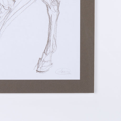 Horse II by Mercana Studio a Hand Embellished Textured Framed Art Print Matted under Glass by Mercana at Eve Furniture