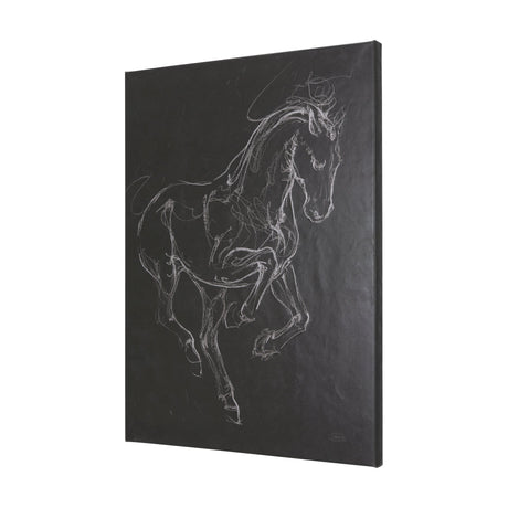Horse III by Mercana Studio a Hand Embellished Textured Canvas by Mercana at Eve Furniture