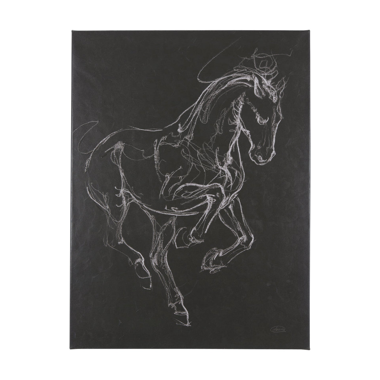 Horse III by Mercana Studio a Hand Embellished Textured Canvas by Mercana at Eve Furniture