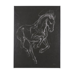 Horse III by Mercana Studio a Hand Embellished Textured Canvas by Mercana at Eve Furniture