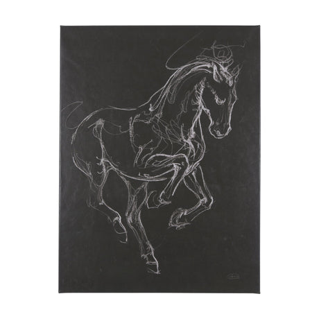 Horse III by Mercana Studio a Hand Embellished Textured Canvas by Mercana at Eve Furniture