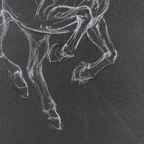 Horse III by Mercana Studio a Hand Embellished Textured Framed Art Print Matted under Glass by Mercana at Eve Furniture