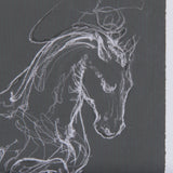 Horse III by Mercana Studio a Hand Embellished Textured Framed Art Print Matted under Glass by Mercana at Eve Furniture