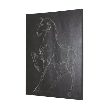 Horse IV by Mercana Studio a Hand Embellished Textured Canvas by Mercana at Eve Furniture