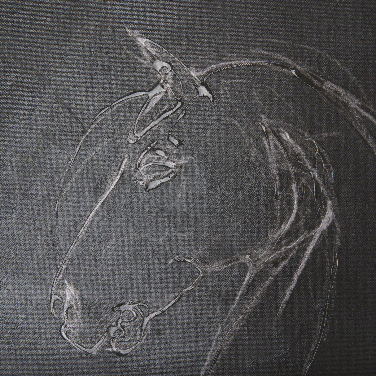 Horse IV by Mercana Studio a Hand Embellished Textured Canvas by Mercana at Eve Furniture