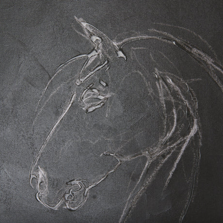 Horse IV by Mercana Studio a Hand Embellished Textured Canvas by Mercana at Eve Furniture