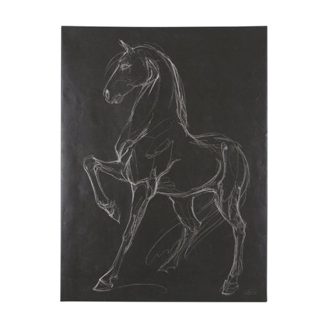 Horse IV by Mercana Studio a Hand Embellished Textured Canvas by Mercana at Eve Furniture