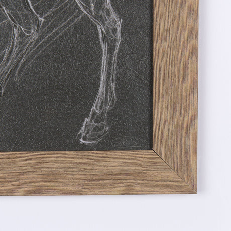 Horse IV by Mercana Studio a Hand Embellished Textured Framed Art Print Matted under Glass by Mercana at Eve Furniture