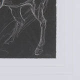 Horse IV by Mercana Studio a Hand Embellished Textured Framed Art Print Matted under Glass by Mercana at Eve Furniture