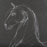 Horse IV by Mercana Studio a Hand Embellished Textured Framed Art Print Matted under Glass by Mercana at Eve Furniture