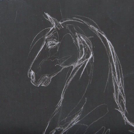 Horse IV by Mercana Studio a Hand Embellished Textured Framed Art Print Matted under Glass by Mercana at Eve Furniture