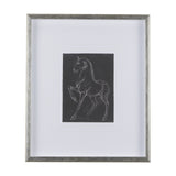 Horse IV by Mercana Studio a Hand Embellished Textured Framed Art Print Matted under Glass by Mercana at Eve Furniture