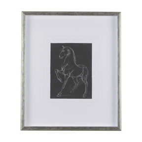 Horse IV by Mercana Studio a Hand Embellished Textured Framed Art Print Matted under Glass by Mercana at Eve Furniture