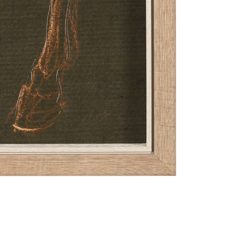 Horse IV Olive by Mercana Studio a Hand Embellished Textured Framed Art Print by Mercana at Eve Furniture