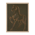 Horse IV Olive by Mercana Studio a Hand Embellished Textured Framed Art Print by Mercana at Eve Furniture