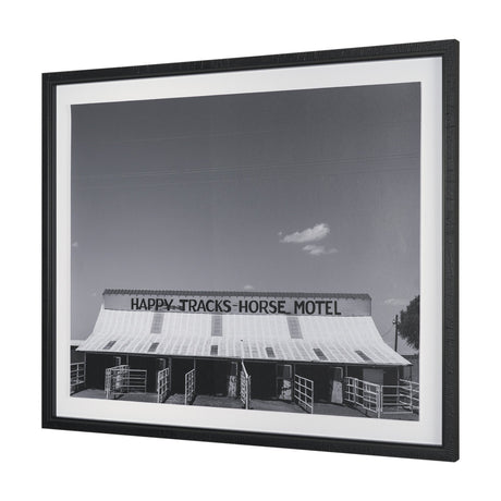 Horse Motel by Bethany Young Textured FramedPhoto Print Matted under Glass by Mercana at Eve Furniture