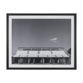 Horse Motel by Bethany Young Textured FramedPhoto Print Matted under Glass by Mercana at Eve Furniture