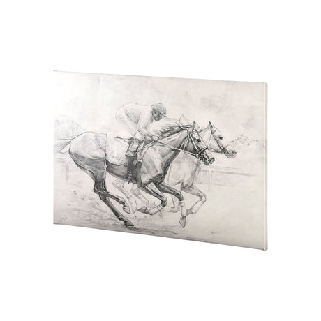 Horse Racing I by Mercana Studio a Hand Embellished Textured Canvas by Mercana at Eve Furniture