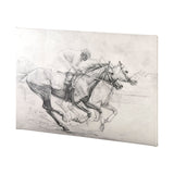 Horse Racing I by Mercana Studio a Hand Embellished Textured Canvas by Mercana at Eve Furniture