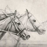 Horse Racing I by Mercana Studio a Hand Embellished Textured Canvas by Mercana at Eve Furniture