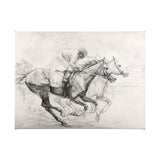 Horse Racing I by Mercana Studio a Hand Embellished Textured Canvas by Mercana at Eve Furniture