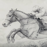 Horse Racing II by Mercana Studio a Hand Embellished Textured Framed Art Print Matted under Glass by Mercana at Eve Furniture