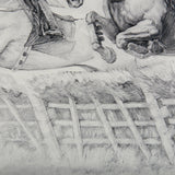 Horse Racing II by Mercana Studio a Hand Embellished Textured Framed Art Print Matted under Glass by Mercana at Eve Furniture