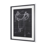 Horse Seat Black I by Mercana Studio a Hand Embellished Textured Framed Art Print by Mercana at Eve Furniture